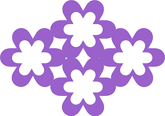 EPS 클립아트 문양 디자인 꽃 컬러 백그라운드 무늬 꽃무늬 패턴 일러스트 식물문양 사람없음 전통문양 보라색 국내일러스트 식물 전통 파일형식 벡터