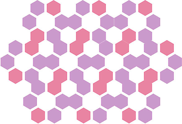 EPS 클립아트 문양 디자인 꽃 분홍색 컬러 백그라운드 무늬 꽃무늬 패턴 일러스트 식물문양 사람없음 전통문양 보라색 육각형 국내일러스트 도형 식물 전통 파일형식 벡터