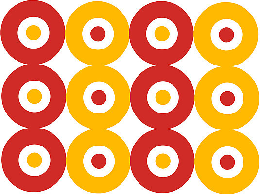 EPS 클립아트 문양 디자인 컬러 백그라운드 무늬 패턴 일러스트 사람없음 노란색 주황색 원형 국내일러스트 도형 파일형식 벡터