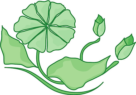 EPS 클립아트 식물 꽃잎 꽃 줄기 컬러 일러스트 사람없음 초록색 개화 세송이 국내일러스트 3 파일형식 벡터