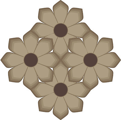 EPS 클립아트 문양 디자인 꽃 컬러 백그라운드 무늬 꽃무늬 패턴 일러스트 식물문양 사람없음 전통문양 카키색 국내일러스트 식물 전통 파일형식 벡터