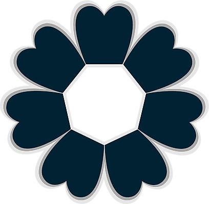 EPS 클립아트 문양 디자인 컬러 백그라운드 무늬 꽃무늬 일러스트 식물문양 사람없음 전통문양 원형 남색 국내일러스트 도형 식물 전통 꽃 파일형식 벡터