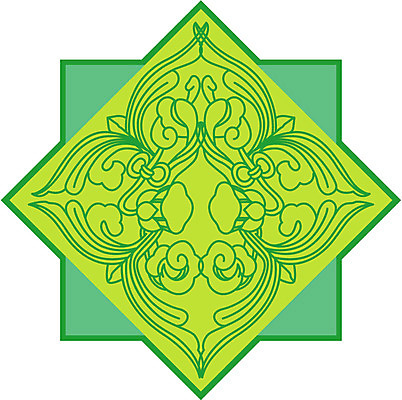 EPS 클립아트 문양 디자인 컬러 백그라운드 무늬 꽃무늬 일러스트 식물문양 사람없음 초록색 연두색 전통문양 사각형 국내일러스트 도형 식물 전통 꽃 파일형식 벡터