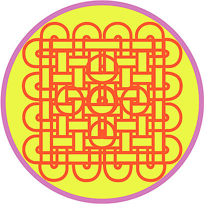 EPS 클립아트 문양 디자인 분홍색 컬러 백그라운드 무늬 일러스트 사람없음 노란색 주황색 원형 국내일러스트 도형 파일형식 벡터