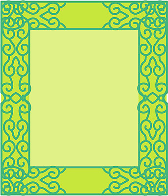 EPS 클립아트 문양 디자인 줄기 컬러 백그라운드 무늬 일러스트 식물문양 프레임 틀 사람없음 연두색 전통문양 사각형 덩굴 테두리 국내일러스트 도형 식물 전통 초록색 파일형식 벡터