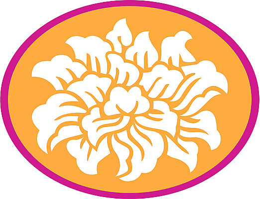 EPS 클립아트 문양 디자인 컬러 백그라운드 무늬 꽃무늬 일러스트 식물문양 사람없음 전통문양 주황색 원형 자주색 국내일러스트 도형 식물 전통 꽃 파일형식 벡터