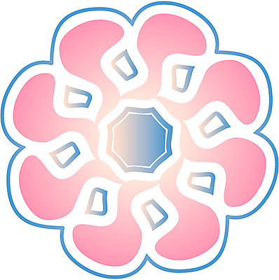 EPS 클립아트 문양 디자인 분홍색 컬러 백그라운드 무늬 꽃무늬 일러스트 식물문양 사람없음 파란색 전통문양 원형 국내일러스트 도형 식물 전통 꽃 파일형식 벡터