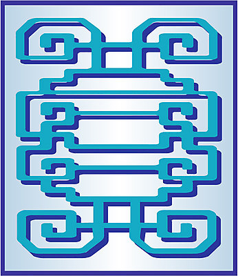 EPS 클립아트 한국문화 한국전통 문양 디자인 컬러 백그라운드 무늬 패턴 일러스트 한국 사람없음 파란색 전통문양 사각형 격자 문살무늬 국내일러스트 도형 동양문화 전통 아시아 문살 파일형식 벡터