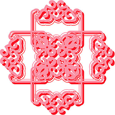 EPS 클립아트 문양 디자인 줄기 분홍색 컬러 백그라운드 무늬 일러스트 식물문양 사람없음 빨간색 전통문양 덩굴 국내일러스트 식물 전통 파일형식 벡터