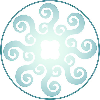 EPS 클립아트 문양 디자인 컬러 백그라운드 무늬 일러스트 사람없음 소용돌이 회오리 원형 민트 자연문양 국내일러스트 도형 자연 허브 파일형식 벡터