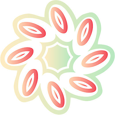 EPS 클립아트 문양 디자인 컬러 백그라운드 무늬 꽃무늬 일러스트 식물문양 사람없음 빨간색 연두색 전통문양 원형 꽃씨 국내일러스트 도형 식물 전통 꽃 초록색 파일형식 벡터