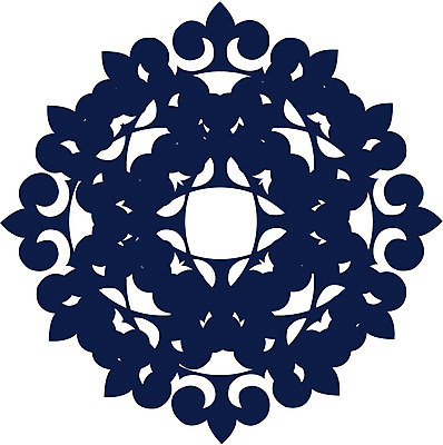 EPS 클립아트 문양 디자인 컬러 백그라운드 무늬 꽃무늬 일러스트 식물문양 사람없음 전통문양 원형 남색 국내일러스트 도형 식물 전통 꽃 파일형식 벡터