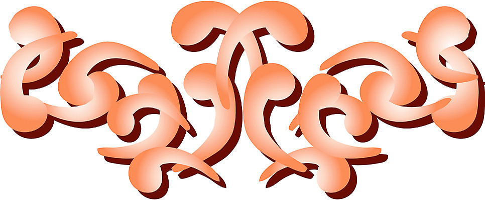 EPS 클립아트 문양 디자인 줄기 컬러 무늬 일러스트 식물문양 사람없음 전통문양 주황색 국내일러스트 식물 전통 파일형식 벡터