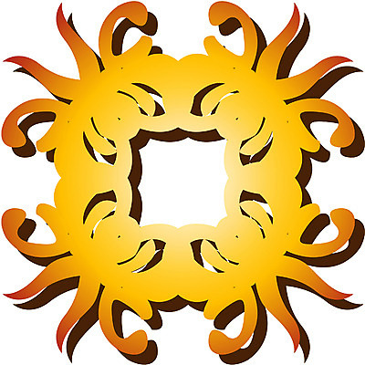 EPS 클립아트 문양 디자인 컬러 백그라운드 무늬 꽃무늬 일러스트 식물문양 사람없음 전통문양 주황색 원형 국내일러스트 도형 식물 전통 꽃 파일형식 벡터