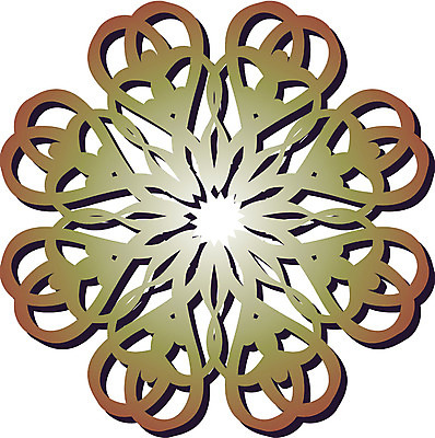 EPS 클립아트 문양 디자인 컬러 백그라운드 무늬 꽃무늬 일러스트 식물문양 사람없음 전통문양 원형 카키색 국내일러스트 도형 식물 전통 꽃 파일형식 벡터