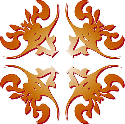 EPS 클립아트 문양 디자인 컬러 백그라운드 무늬 꽃무늬 일러스트 식물문양 사람없음 전통문양 주황색 원형 국내일러스트 도형 식물 전통 꽃 파일형식 벡터