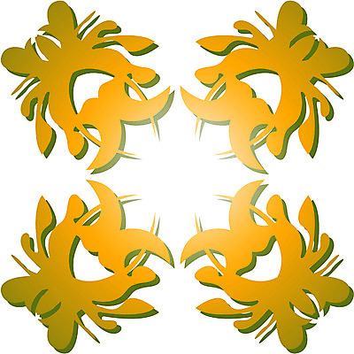 EPS 클립아트 문양 디자인 컬러 백그라운드 무늬 일러스트 식물문양 사람없음 노란색 전통문양 국내일러스트 식물 전통 파일형식 벡터