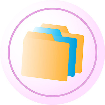 EPS 아이콘 분홍색 컬러 문구용품 사람없음 파란색 사무용품 주황색 원형 오브젝트 문서 파일 2D아이콘 도형 파일형식 벡터