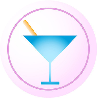 EPS 아이콘 음료 음식 분홍색 컬러 잔 한잔 주류 사람없음 컵 파란색 칵테일 원형 2D아이콘 도형 1 식기 파일형식 벡터