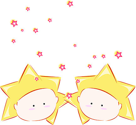 EPS 클립아트 캐릭터 남자 별 얼굴 일러스트 사람 두명 별자리 운세 별자리캐릭터 쌍둥이자리 남자만 일러캐릭터 자연요소 신체부위 파일형식 벡터