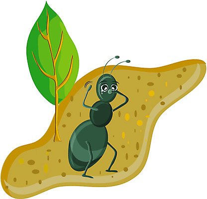 EPS 전신 클립아트 나무 식물 동물 캐릭터 한마리 길 동물캐릭터 곤충 절지류 일러스트 서기 사람없음 야외 봄 벌레 울음 눈물 곤충캐릭터 개미 일러캐릭터 1 계절 감정 모션 표정 파일형식 벡터