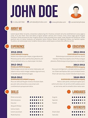 EPS 해외이미지 템플릿 일러스트 회사 비즈니스 텍스트 그래프 사람없음 보라색 인포그래픽 업무 어플리케이션 면접 레이아웃 문서 페이지 이력서 고용 채용 타임라인 해외202004 해외일러스트 컬러 구직 작업 파일형식 벡터