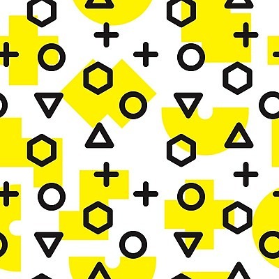 EPS 해외이미지 모양 디자인 선 백그라운드 패턴 일러스트 추상 사람없음 그래픽 노란색 검은색 원형 플랫 기하학 팝 스타일 멤피스디자인 해외202004 해외일러스트 도형 컬러 무늬 파일형식 벡터