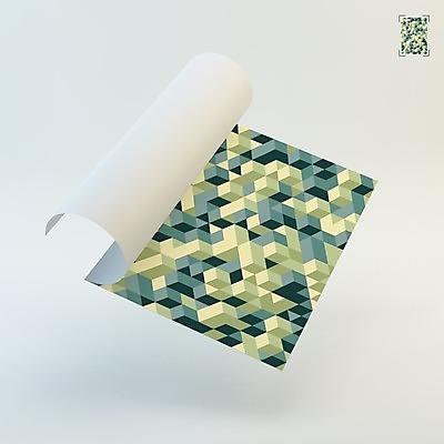 EPS 해외이미지 템플릿 디자인 종이 패턴 일러스트 추상 사람없음 책 3D 다이어리 공백 레이아웃 모자이크 시트 목업 해외202004 해외일러스트 무늬 사무용품 디지털합성 파일형식 벡터