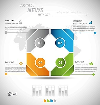 EPS 해외이미지 템플릿 디자인 백그라운드 일러스트 비즈니스 통신 통계 사람없음 그래픽 컬러풀 자료 인포그래픽 정보 네트워크 분석 보고서 레이아웃 문서 단계 엘리먼트 인터페이스 인터랙티브 해외202004 해외일러스트 컬러 컨셉 파일형식 벡터