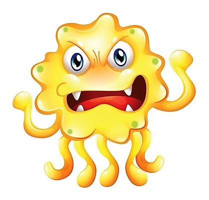 EPS 해외이미지 캐릭터 일러스트 사람없음 노란색 몬스터 해외202004 해외일러스트 일러캐릭터 컬러 파일형식 벡터