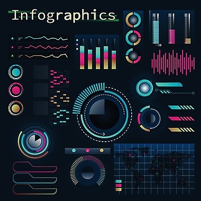 EPS 해외이미지 일러스트 그래프 사람없음 인포그래픽 UI 엘리먼트 해외202004 해외일러스트 파일형식 벡터