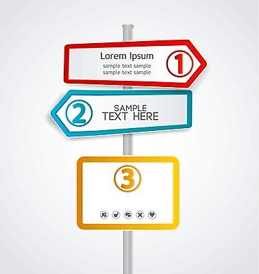 EPS 해외이미지 무료이미지 화살표 일러스트 프레임 사람없음 숫자 방향표지판 카피스페이스 해외202004 해외일러스트 문자 공백 표지판 파일형식 벡터 무료콘텐츠