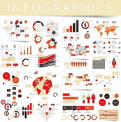 EPS 해외이미지 템플릿 디자인 지구 세계지도 지도 일러스트 비즈니스 통계 그래프 사람없음 그래픽 빨간색 세트 세계 지구본 자료 인포그래픽 정보 성장 흰색 보고서 해외202004 해외일러스트 컬러 파일형식 벡터