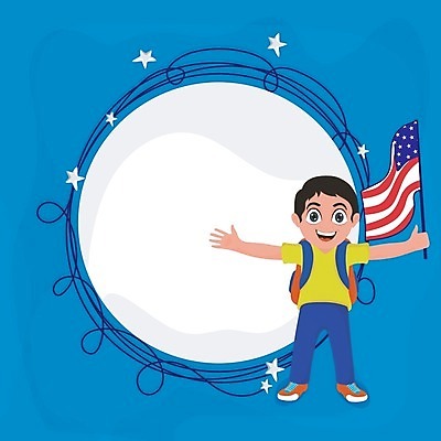 EPS 해외이미지 캐릭터 배너 남자 포스터 별 어린이 백그라운드 일러스트 추상 프레임 소년 미국 자유 축하 깃발 만화 애국심 공화국 독립기념일 전국 정부 해외202004 해외일러스트 일러캐릭터 자연요소 기념일 나라 컨셉 북아메리카 무늬 사람 독립 파일형식 벡터