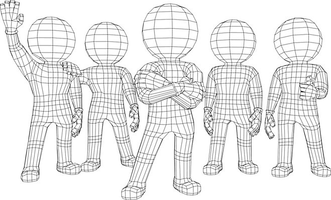 EPS 해외이미지 일러스트 사람 친구 숫자 3D 만화 뉴스레터 인터넷주소 꼭두각시 해외202004 해외일러스트 템플릿 문자 인터넷 관계 디지털합성 파일형식 벡터