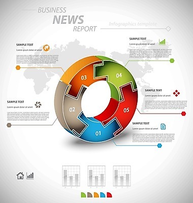 EPS 해외이미지 템플릿 디자인 백그라운드 일러스트 비즈니스 통신 통계 사람없음 그래픽 컬러풀 자료 인포그래픽 정보 네트워크 분석 보고서 레이아웃 문서 단계 엘리먼트 인터페이스 인터랙티브 해외202004 해외일러스트 컬러 컨셉 파일형식 벡터