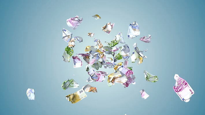 유럽 종이 백그라운드 컨셉 지폐 돈 비즈니스 성공 사람없음 금융 경제 3D 쌓기 쪽지 저축 유로 흰색 시장 재산 심볼 디지털합성 투자 상업 이익 활기 가치 애니메이션 계산서 크로마키 MOV 해외동영상 슬로모션 클립영상 나라 컬러 모션 촬영기법 동영상 파일형식