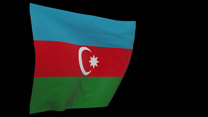 배너 물결 사람없음 깃발 애국심 아제르바이잔 전국 4K MOV 해외동영상 클립영상 나라 동영상 파일형식