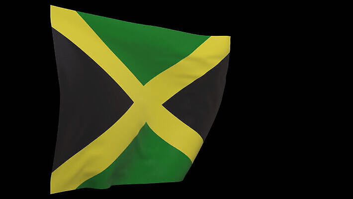 배너 물결 사람없음 깃발 애국심 자메이카 전국 4K MOV 해외동영상 클립영상 북아메리카 동영상 파일형식