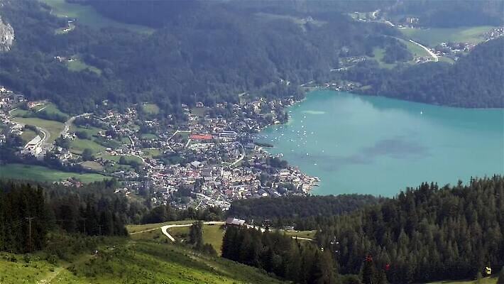 호수 휴가 산 사람없음 야외 관광지 마을 트래킹 오스트리아 알프스 타운 잘츠부르크 MP4 해외동영상 클립영상 유럽 여행 레저 도시 동영상 파일형식