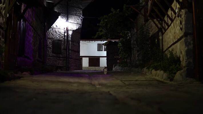 동물 벽 백그라운드 건축양식 창문 벽돌 거리 사람없음 내부 건물 빛 검은색 고양이 어둠 회색 램프 도시 범죄 쓰레기 야간 위험 신비 도둑 버리기 좁은 장면 타운 그런지 방법 불가리아 빈민가 옛날 비어있는 4K 반스코 MP4 해외동영상 클립영상 자연요소 건축물 건축 컬러 컨셉 포유류 모션 조명 반려동물 범죄인 동영상 파일형식 남유럽