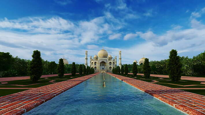 나무 전통 아시아 종교 여행 건축양식 휴가 사람없음 야외 관광지 탑 궁전 무덤 역사 모스크 명승지 아그라 4K MOV 해외동영상 클립영상 식물 건축물 건축 나라 고건축 풍경 이슬람교 동영상 파일형식