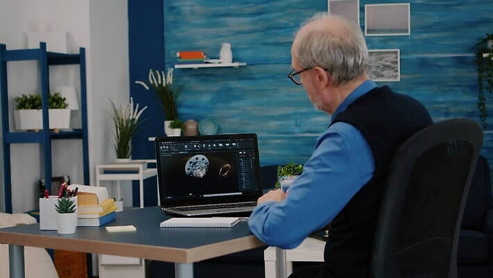 직업 디자인 남자 종이 사업가 설계 주택 직장 앉기 노트북 사무실 독서 공책 방 타이핑 기록 작업 작업실 엔지니어 계획 건축가 디자이너 은퇴 책상 분석 서비스 검색 문서 바쁨 기어 개발 옛날 프로그램 프로젝트 4K MOV 해외동영상 클립영상 가구 컨셉 회사 비즈니스 모션 문구용품 사람 건물 전자제품 기술자 동영상 파일형식