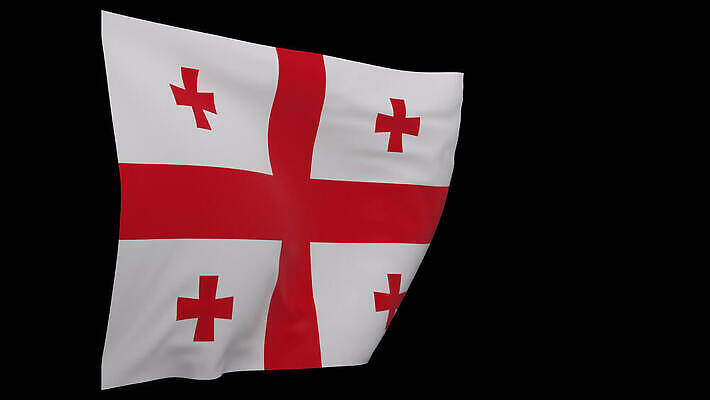 배너 물결 사람없음 깃발 애국심 전국 조지아 4K MOV 해외동영상 클립영상 동영상 동유럽 파일형식