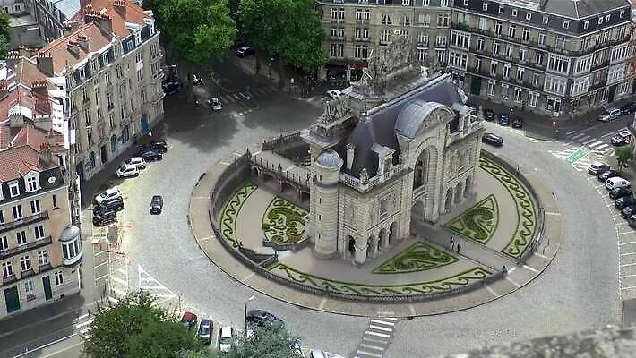 유럽 건축양식 사람없음 건물 프랑스 도시 센터 역사 대문 천연기념물 프랑스어 강화 구시가지 랜드마크 엘리먼트 파리(프랑스) MP4 해외동영상 클립영상 문자 건축물 건축 나라 문 동영상 파일형식