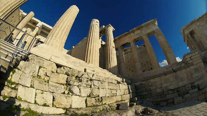 문화 여행 미술 사람없음 조각상 도시 사찰 그리스 폐허 박물관 대리석 아테네 그리스인 파르테논신전 고고학 아크로폴리스 4K MOV 해외동영상 클립영상 서양인 교육 유럽 재료 종교건축 문화예술 신전 조형물 동영상 파일형식