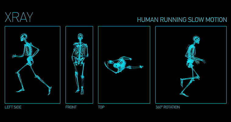 라이프스타일 스포츠 과학 포즈 컨셉 신체 해부 모션 골격 엑스레이 건강 사람없음 그래픽 달리기 조깅 운동 3D 걷기 광선 하트 투명 고리 관절 느림 달리기선수 4K MOV 해외동영상 클립영상 모양 의학 뼈 생활 디지털합성 육상선수 동영상 파일형식