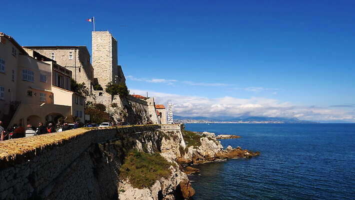 바다 여행 건축양식 하늘 주택 사람없음 야외 물 관광지 프랑스 암석 지역 연립주택 구시가지 4K 락다운 MOV 해외동영상 클립영상 자연요소 건축 유럽 건물 돌_바위 동영상 파일형식