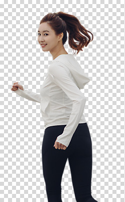 편집 편집이미지 여자 한명 미소 웃음 누끼 20대 성인 운동복 달리기 조깅 운동 한국인 뒤돌아보기 PNG 유산소운동 러닝 성인여자한명만 편집소스 1 옷 모션 표정 건강 사람 동양인 청년 여자한명만 성인여자만 파일형식