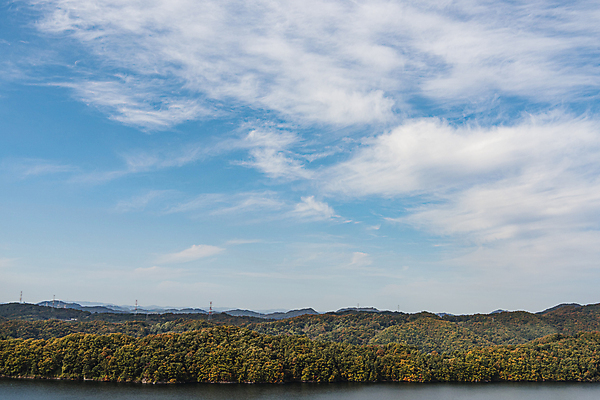 포토 JPG 주간 구름 하늘 사람없음 야외 가을풍경 맑음 가을 대청호 청남대 국내포토 청주시 자연요소 계절 호수 날씨 풍경 충청북도 청주 파일형식 청주_지역 가을_계절
